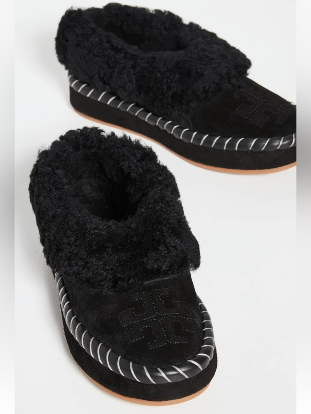 Tory Burch Genuine Shearling Slipper size 10